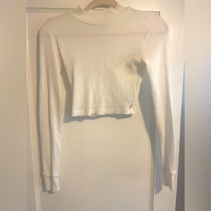 Aritzia White Long Sleeve Top